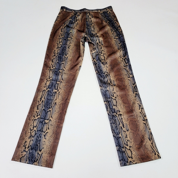 ISIS ♡ Sweet Vintage Los Angeles Snake Skin Print Spandex Stetchy Pants S - Picture 10 of 12